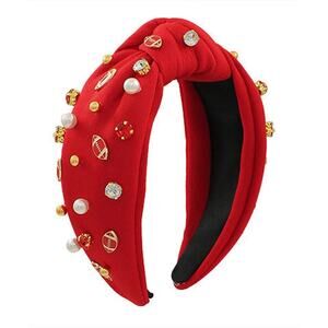 Football Bling Knotted Headbands | Game Day Headbands | Gift for Her
